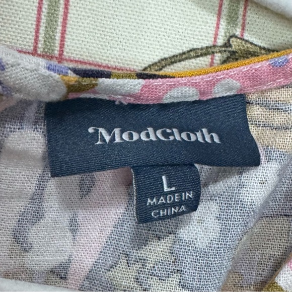 Modcloth Abstract Multicolor Mini Dress - Picture 3 of 5